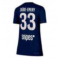 Paris Saint-Germain Warren Zaire-Emery #33 Domáci Ženy futbalový dres 2025-26 Krátky Rukáv